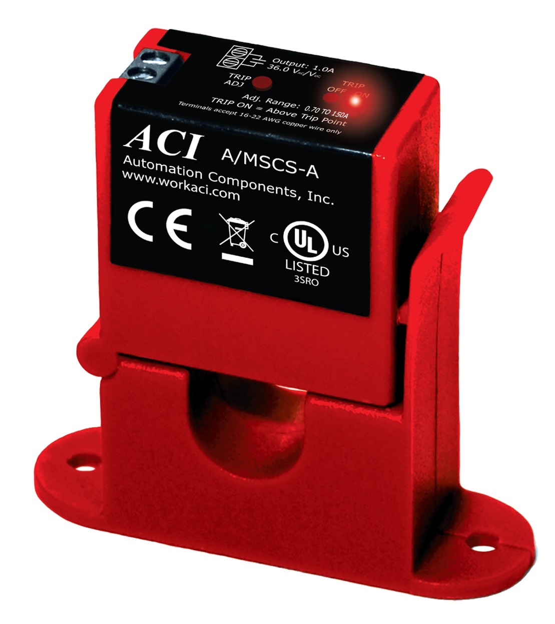 Aci Split Core Adjustable Current Switch 070 To 150a Controlsdirect