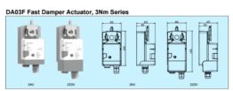 ADA03F Fast Damper Actuator, 3Nm Series