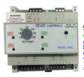 hevac HEVAC MIMIC Temperature Controller